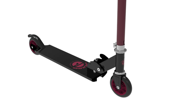 PPP 2 Wheel Folding Scooter- Red/Black